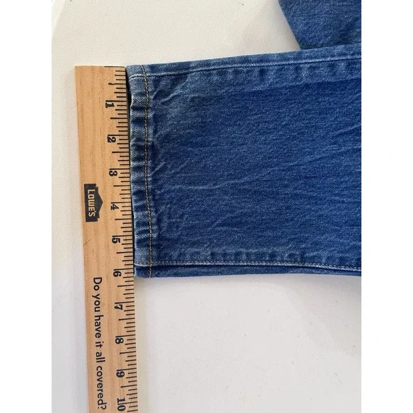 Levis 501T Jeans Blue Button Fly True 30x28‎ Modern Big - Pre Shrunk Extra Slim - Picture 7 of 11